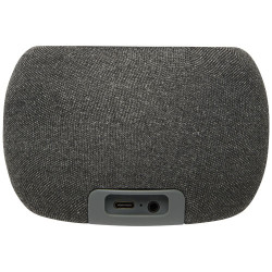 Altavoz de bambu RPET BluetoothR y base de carga inalambrica Ecofiber