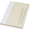 Set de libreta de referencia de tamano A5 y boligrafo fabricados con cartones de leche reciclados Dairy Dream