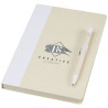 Set de libreta de referencia de tamano A5 y boligrafo fabricados con cartones de leche reciclados Dairy Dream