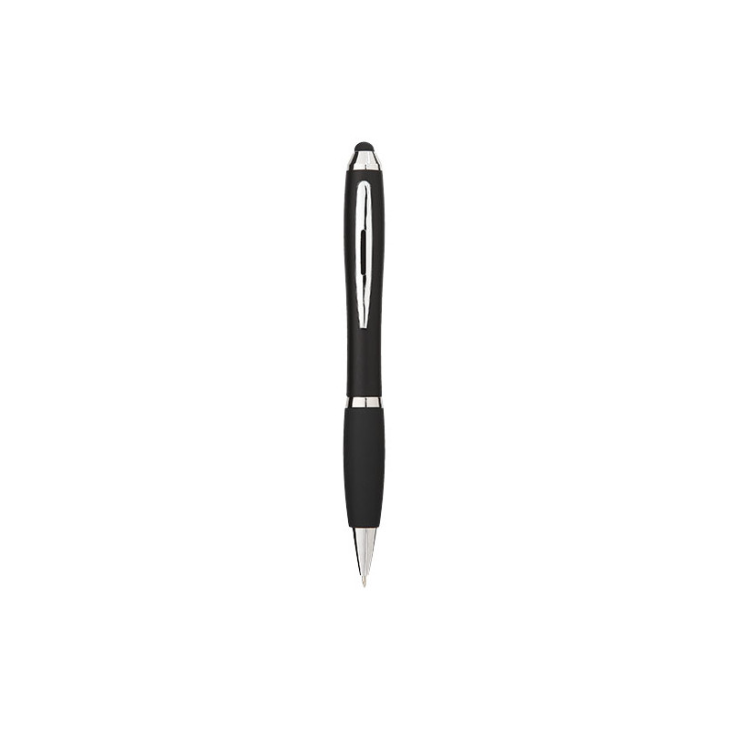 Boligrafo stylus de color con empunadura negra Nash tinta azul