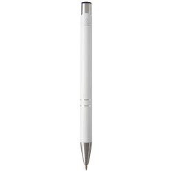 Boligrafo de aluminio reciclado Moneta tinta negra
