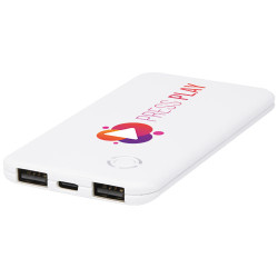Bateria externa dual fina de 4000 mAh Slender