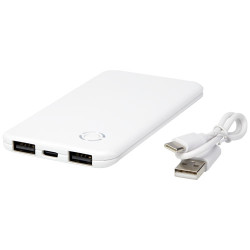 Bateria externa dual fina de 4000 mAh Slender