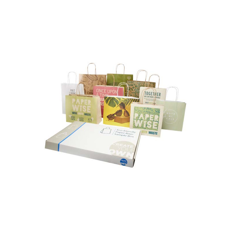 Kit de muestras de bolsas de residuos agricolas y de papel kraft
