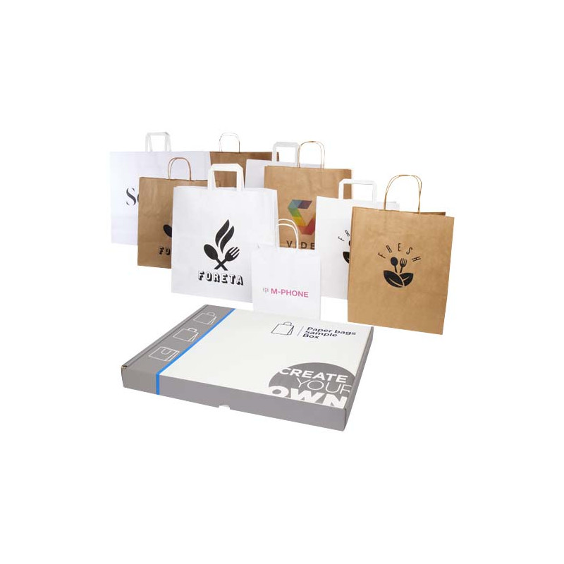 Kit de muestras de bolsas de papel kraft