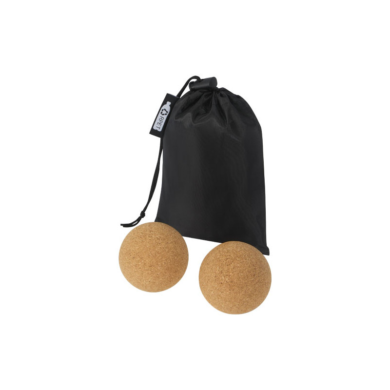 Pelota de corcho para yoga Trikona Set dos unidades