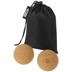 Pelota de corcho para yoga Trikona Set dos unidades