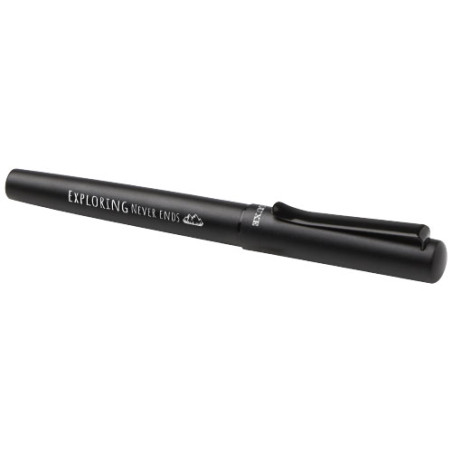Pluma estilografica de aluminio reciclado Lucetta tinta negra
