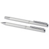 Set de regalo de boligrafo y rollerball de aluminio reciclado Lucetto tinta negra
