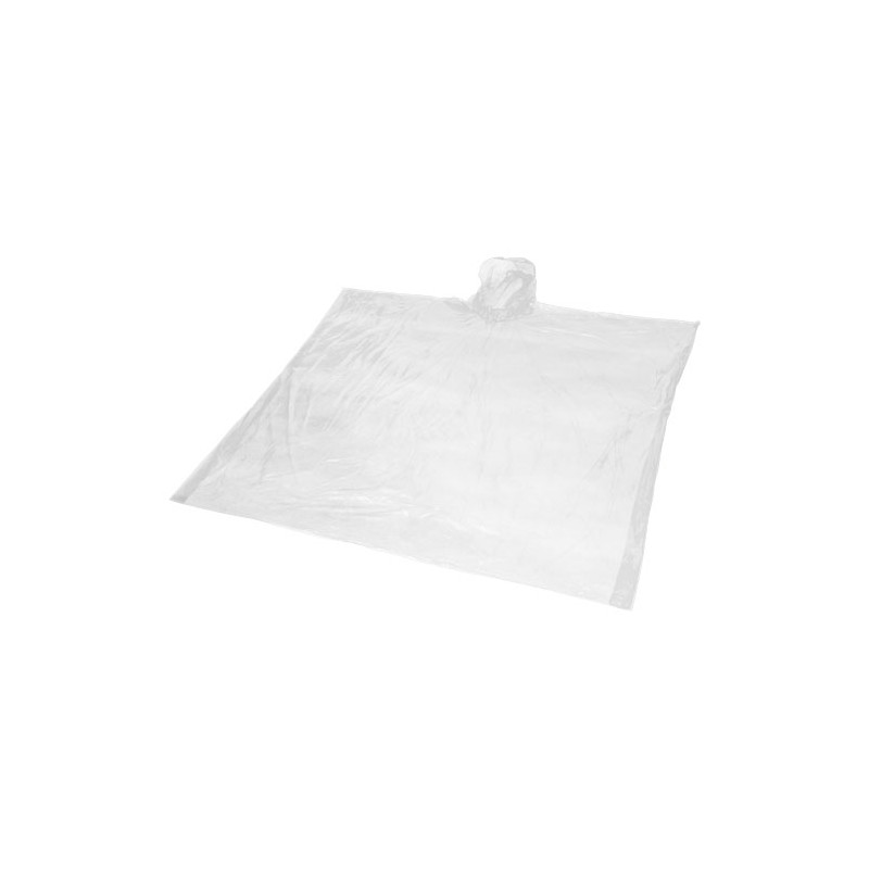 Poncho de lluvia desechable de material reciclado con bolsa de almacenamiento Mayan