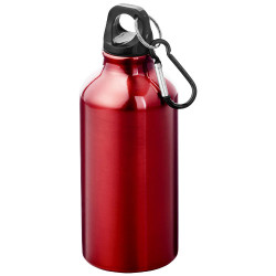 Botella de 400 ml de aluminio reciclado con certificado RCS con mosqueton Oregon