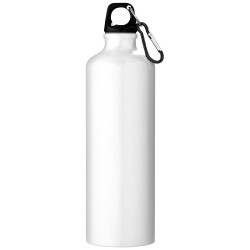 Botella de 770 ml de aluminio reciclado con certificado RCS con mosqueton Oregon