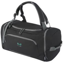 Mochila de lona resistente al agua de material reciclado GRS de 35 l Aqua