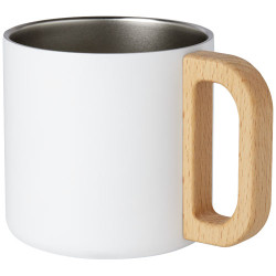 Taza de acero inoxidable reciclado con certificado RCS con aislamiento de cobre de 360 ml Bjorn