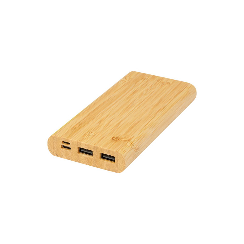 Bateria externa de 10000 mAh de bambu Tulda
