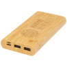 Bateria externa de 10000 mAh de bambu Tulda