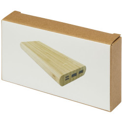 Bateria externa de 10000 mAh de bambu Tulda