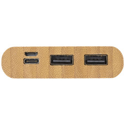 Bateria externa de 10000 mAh de bambu Tulda