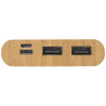 Bateria externa de 10000 mAh de bambu Tulda