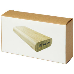 Bateria externa de 20000 mAh de bambu Tulda