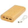 Bateria externa de 20000 mAh de bambu Tulda