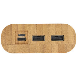 Bateria externa de 20000 mAh de bambu Tulda