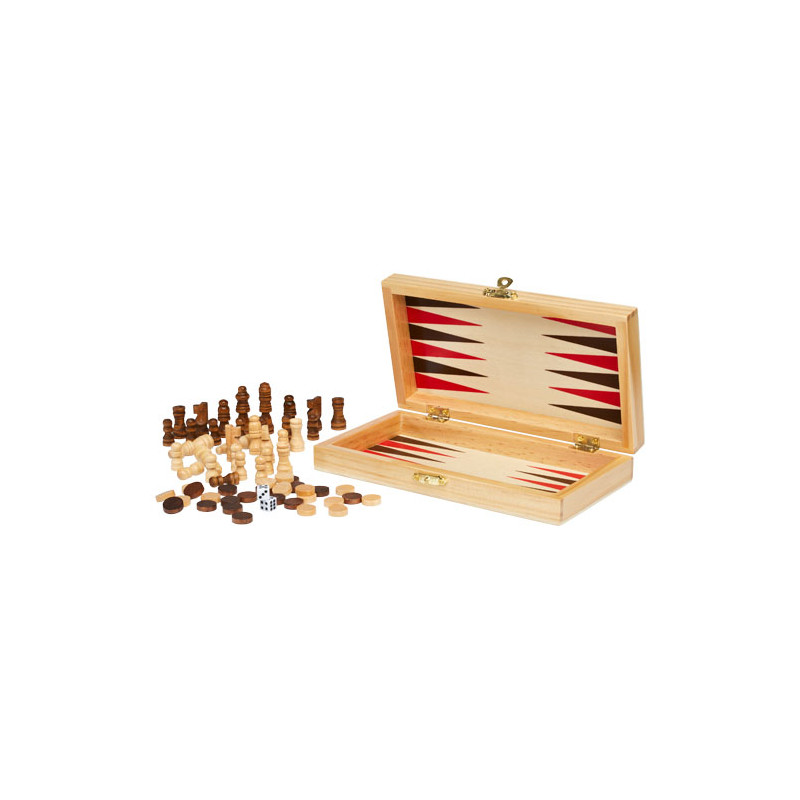 Set de juegos 3 en 1 de madera Mugo
