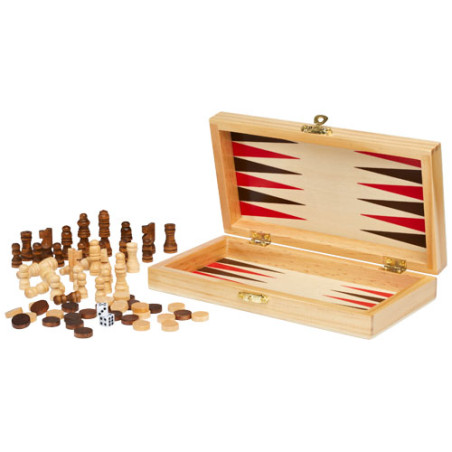 Set de juegos 3 en 1 de madera Mugo