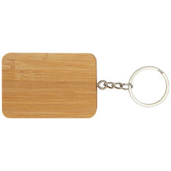 Llavero de bambu con cable de carga retractil 6 en 1 Reel