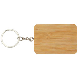 Llavero de bambu con cable de carga retractil 6 en 1 Reel