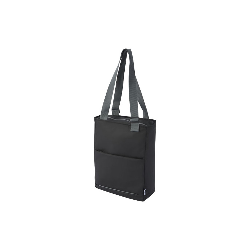 Bolsa Tote para portatil de 14 de material reciclado GRS resistente al agua de 14 l Aqua