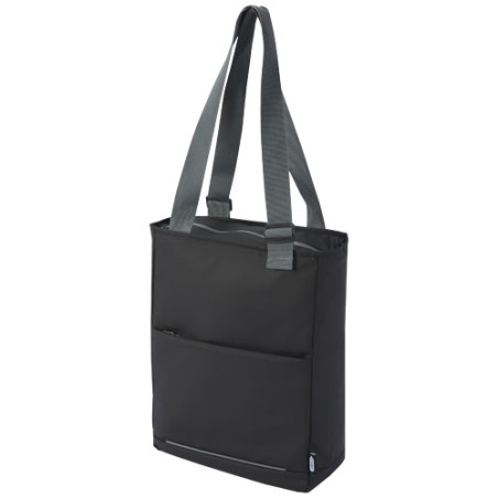 Bolsa Tote para portatil de 14 de material reciclado GRS resistente al agua de 14 l Aqua