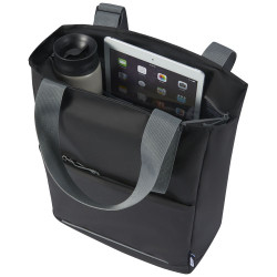 Bolsa Tote para portatil de 14 de material reciclado GRS resistente al agua de 14 l Aqua