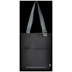 Bolsa Tote para portatil de 14 de material reciclado GRS resistente al agua de 14 l Aqua