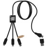 Cable de carga 5 en 1 RPET con transferencia de datos SCX Design C45