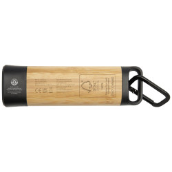 Linterna de plastico reciclado con mosqueton de bambu RCS Kuma