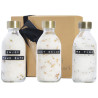 Conjunto de regalo de sal de bano de 3 piezas de 200 ml Wellmark Just Relax