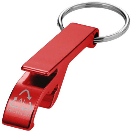 Abridor para botellas y latas de aluminio reciclado RCS y con llavero Tao