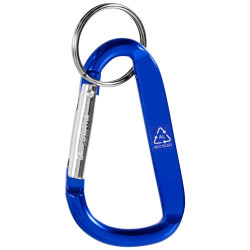 Llavero con mosqueton de aluminio reciclado RCS Timor