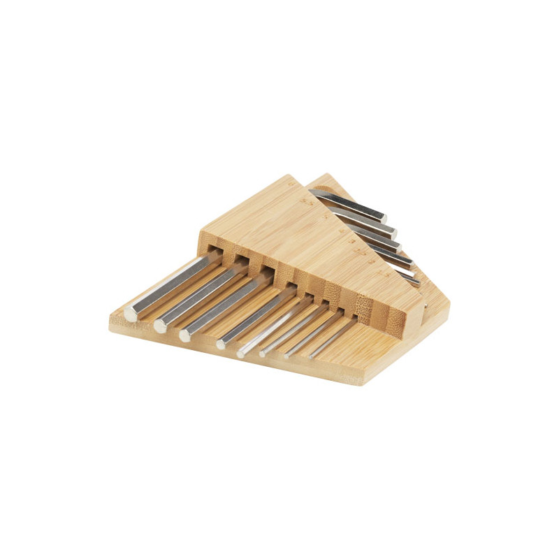 Set de llaves hexagonales de bambu Allen