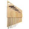 Set de llaves hexagonales de bambu Allen