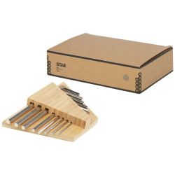 Set de llaves hexagonales de bambu Allen