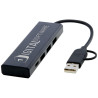 Hub USB 20 de aluminio reciclado con certificacion RCS Rise