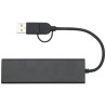 Hub USB 20 de aluminio reciclado con certificacion RCS Rise