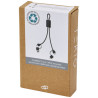 Cable de carga rapida y transmision de datos 6 en 1 de 45 W en aluminio reciclado con certificacion RCS Connect