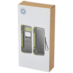 Bateria externa de dinamo solar en plastico reciclado de 10 000 mAh con certificacion RCS Soldy