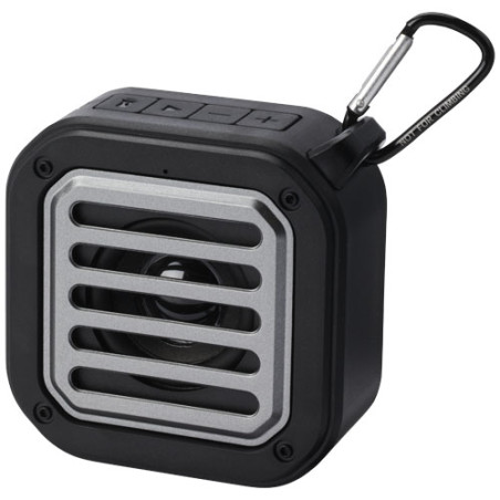 Altavoz solar Bluetooth IPX5 de 3W con mosqueton en plastico reciclado con certificacion RCS Solo