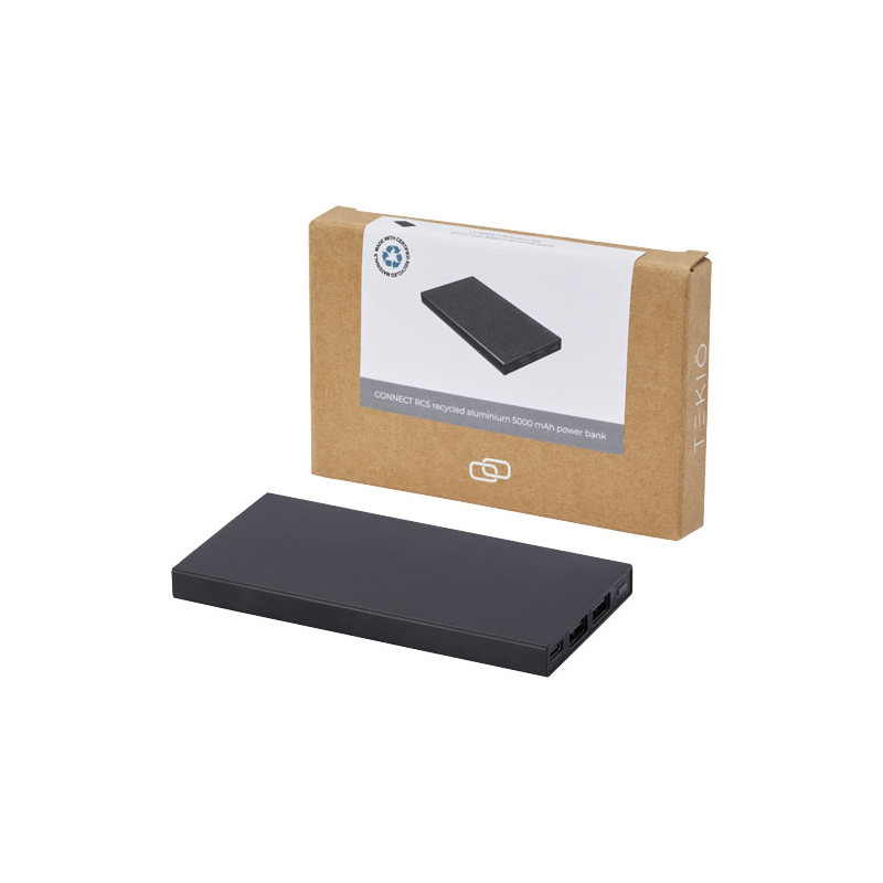 Bateria externa de 5000 mAh en aluminio reciclado Connect