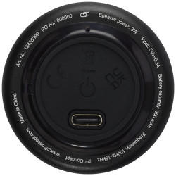 Minialtavoz BluetoothR de aluminio reciclado de 3 w con certificacion RCS Rise