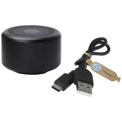 Minialtavoz BluetoothR de aluminio reciclado de 3 w con certificacion RCS Rise